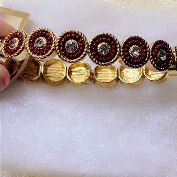 NWT FALL WITH COLOR DIVINE WINE STRETCH BRACELET - Picture 4 of 11